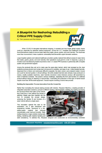 Reshoring PPE